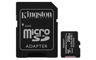 Kingston Canvas Select Plus microSDXC 256GB Flash Card