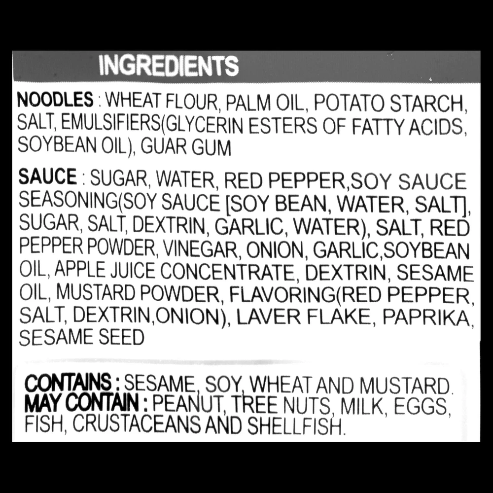 Paldo Bibim men (spicy cold noodles), 130g x 4