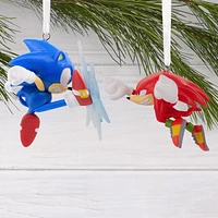 Hallmark Christmas Ornaments (Sonic the Hedgehog Sonic vs. Knuckles), Set of 2