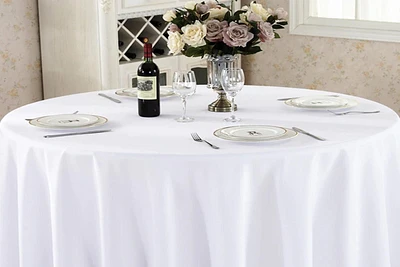 Nappe de table solide 100 % coton Fabstyles Hotel