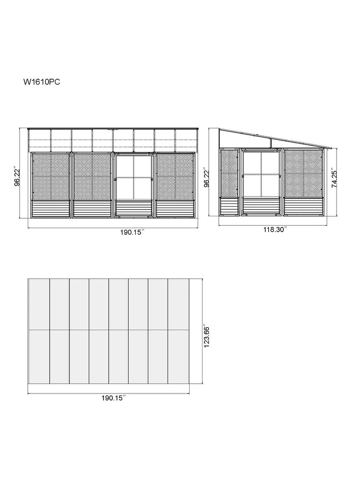 Florence Add-A-Room 10 Ft. x 16 Ft. in Black