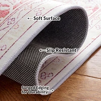 SAFAVIEH Tucson Herbert Traditional Machine Washable Area
