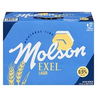 Molson Exel 0.5 % Non Alcohol Beer, Molson Exel Beer 12x355ml