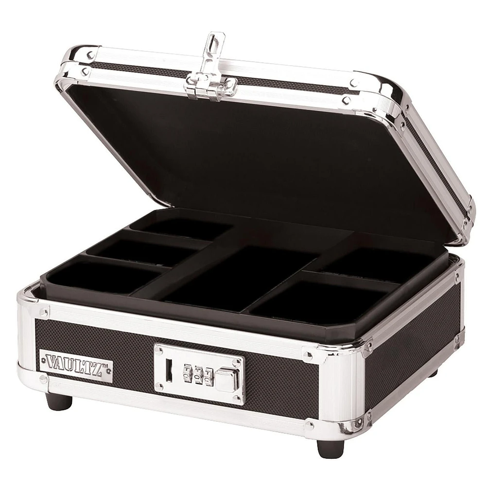 Vaultz -  Locking Cash Box - Black, Combination Lock