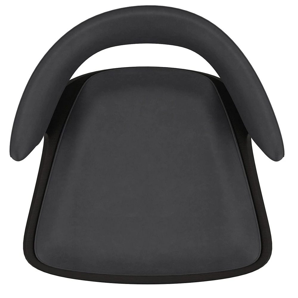 Tabouret contemporain pneumatique, charbon