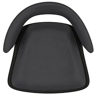 Tabouret contemporain pneumatique, charbon