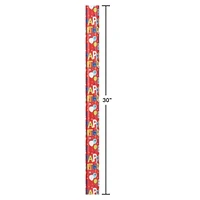 American Greetings Reversible Wrapping Paper, Happy Birthday Lettering and Stars (1 Jumbo Roll, 175 sq. ft.)