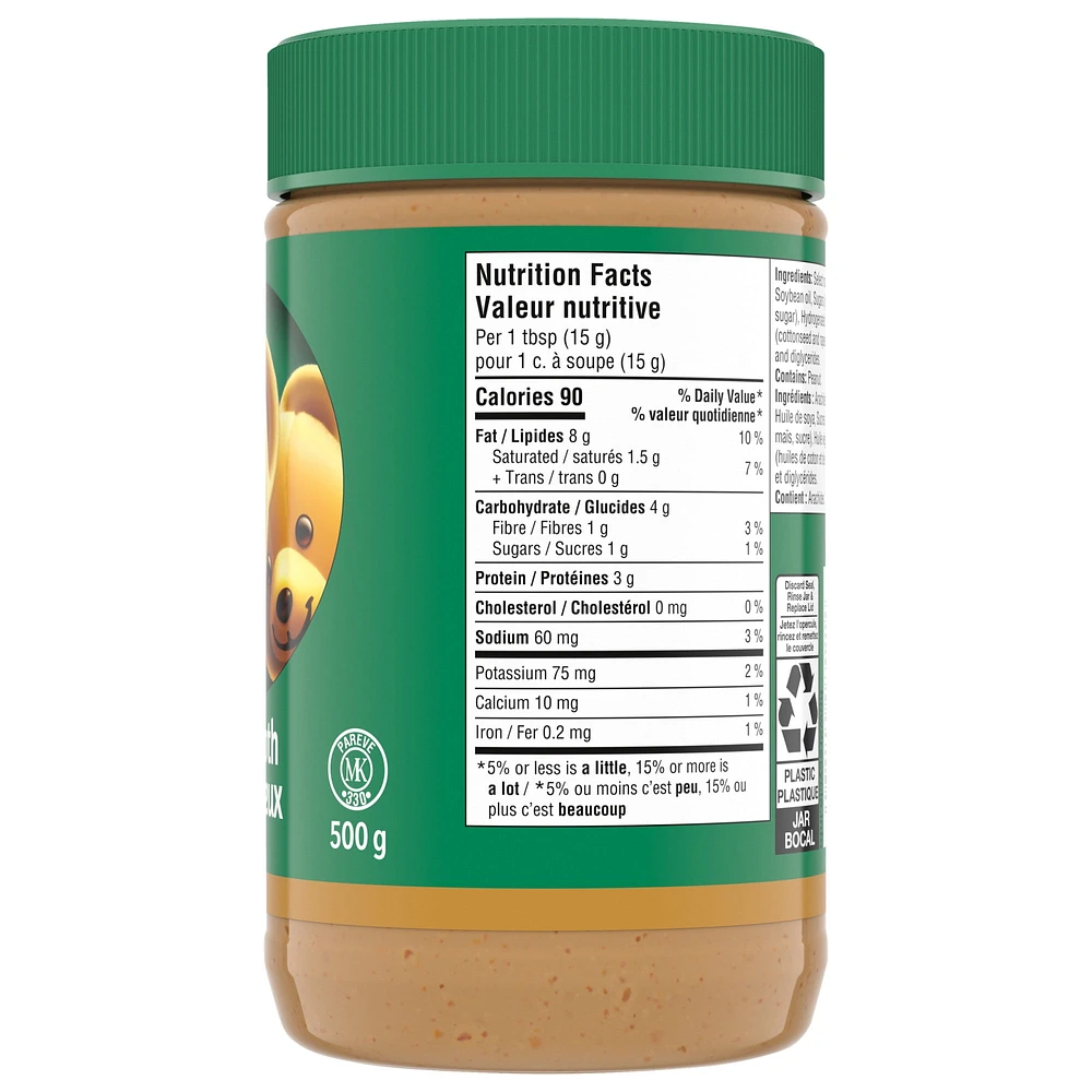 Kraft Smooth Peanut Butter, 500 g Jar, 500g