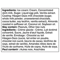 Barres de crème glacée HÄAGEN-DAZS® Miniatures Vanille amande 4 x 55 ml 4x55 ml