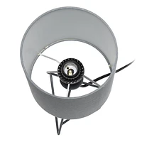 Simple Designs Down to the Wire - Lampe de table avec abat-jour en tissu, blanc avec abat-jour blanc