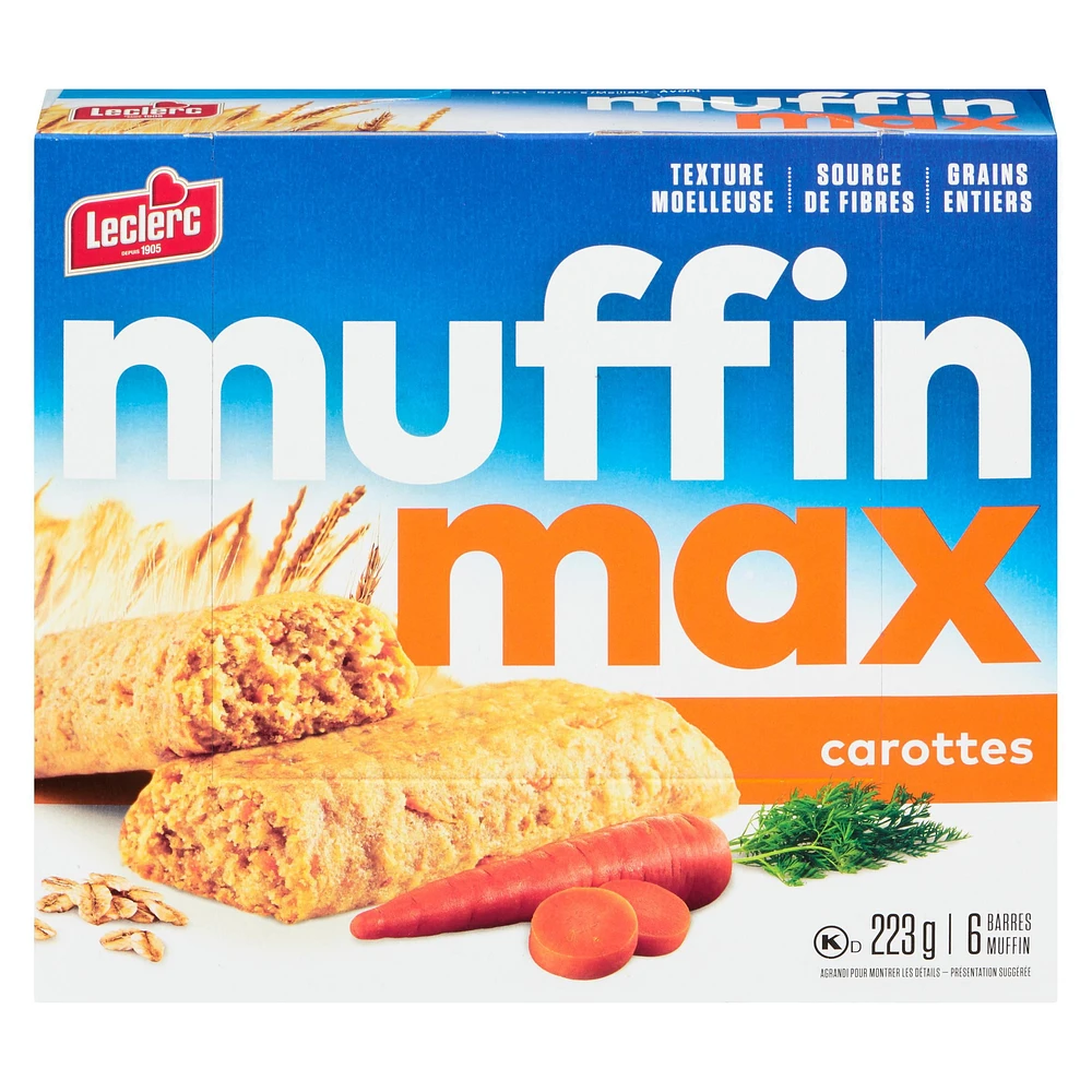 Muffin Max Carrot Muffin Bars, 223 g / 6 muffin bars