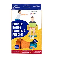 Bandes de rebond imprimées avec dinosaures lumière de Noël GoZone Kids – Bleu/orange