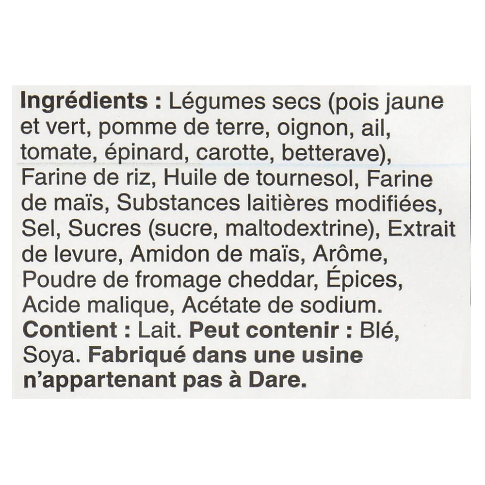 Crisps légume Dare à saveur de ranch mordant 100g