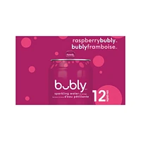 Bubly™ Eau Pétillante Saveur Framboise 12 x355 mL, Canettes 12 x355 mL