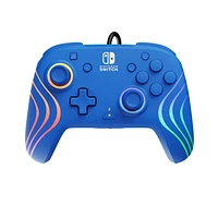 PDP Afterglow™ Wave Wired Controller: Blue - Nintendo Switch, & Nintendo Switch - OLED Model, PDP AG Wave W CNTRL: Blue