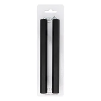 Era Hexagone Paquet de 2 Poignée Noire Brossée 5.90 x 0.47 x 1.30 po.