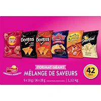 Frito-Lay Variety Packs Flavour Mix Flavoured Snacks, 1116g