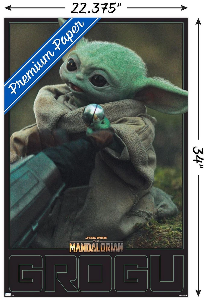 Star Wars: The Mandalorian Season 2 - Grogu Wall Poster, 22.375" x 34" Framed