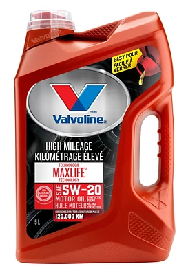 Valvoline Maxlife High Mileage 5W20 Motor Oil
