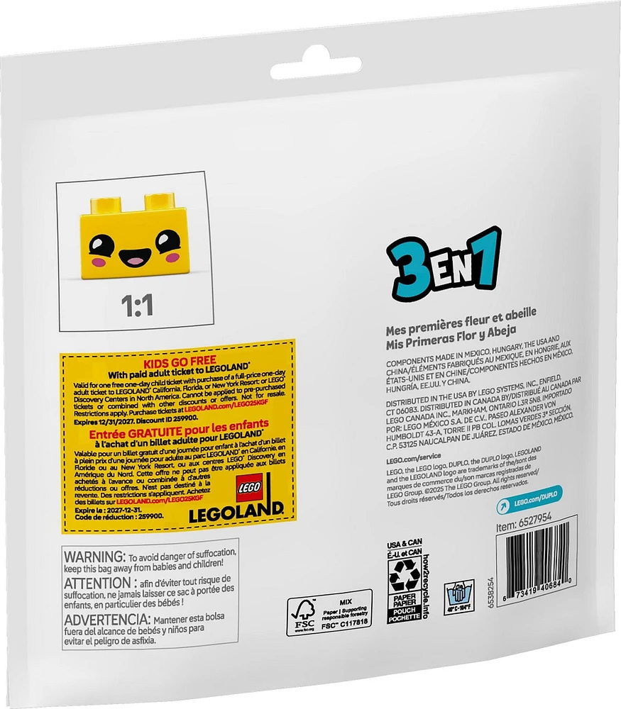 LEGO DUPLO Mes premières fleur et abeille 30686 Ensemble de construction (7 pièces)