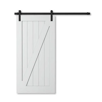 Urban Woodcraft Sonoma Z-Panel Barn Door (Grey)
