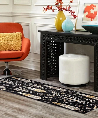 ECARPET Washable Boho Chic Area Rug for Bedroom, Living Room, Kids Nursery