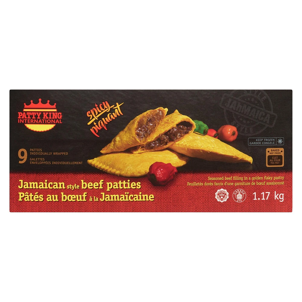 Patty King International Jamaican Style Beef Patties - Spicy, Beef Patties - Spicy 9x130g