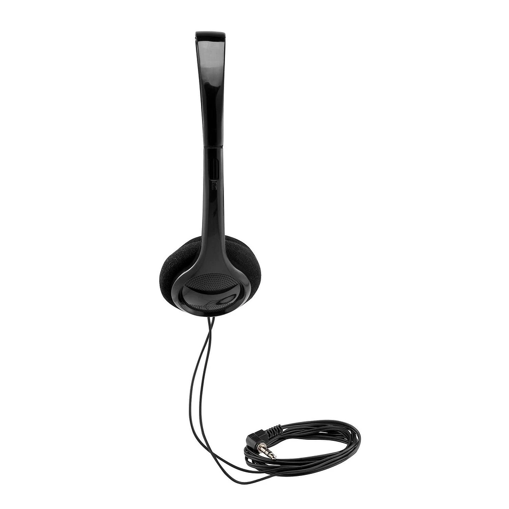 onn. Wired Lightweight On-Ear Headphones