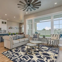 Aspire Wool Impose Ivory & Navy 8' x 11' Area Rug