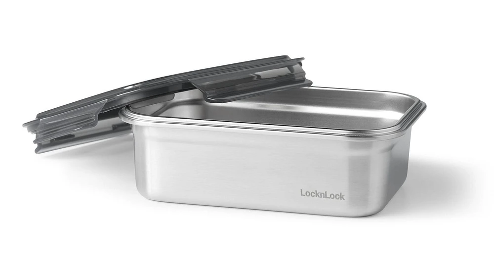 LocknLock STEEL - Food Container 40 oz/1.2L, Stainless Steel