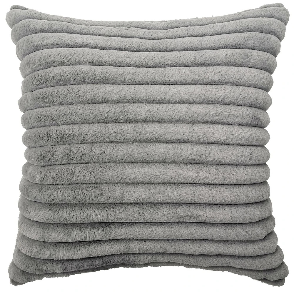 hometrends Solid Fur Decorative Pillow
