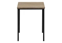 Monarch Specialties  Ensemble De Tables, Ensemble De 3 Pièces, Café, Bout, Métal Noir, Stratifié Taupe Foncé, Contemporain, Moderne