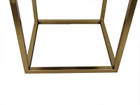 Pouf avec base en métal