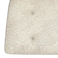 Chaise d’appoint moderne en tissu et en métal – beige et noir