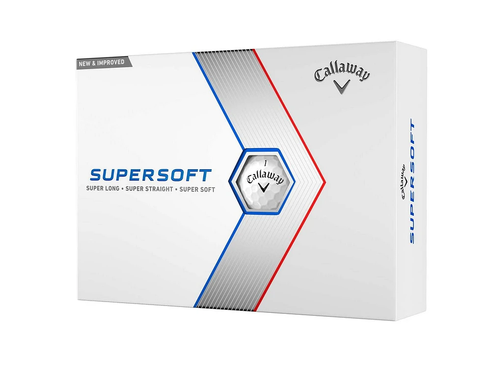 Balles De Golf Supersoft 23 Blanc, Une Douzaine