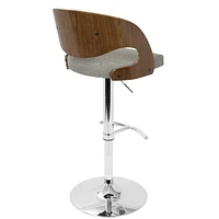 Tabouret de bar moderne milieu-du-siècle Pino, de LumiSource