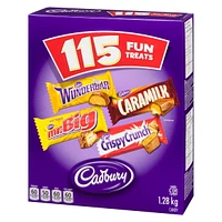 Cadbury, Assorted Chocolatey Candy Bars, Caramilk, Mr. Big, Crispy Crunch, and Wunderbar, Halloween Treats, Halloween Candy, Halloween Chocolatey Candy, 1.28 kg