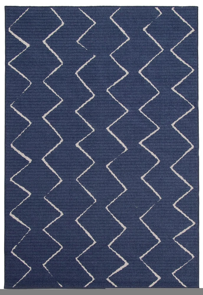 ECARPET Indoor/Outdoor for Balcony, Patio and Garden Raya Blue Rug