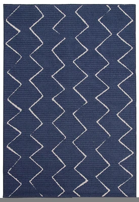 ECARPET Indoor/Outdoor for Balcony, Patio and Garden Raya Blue Rug