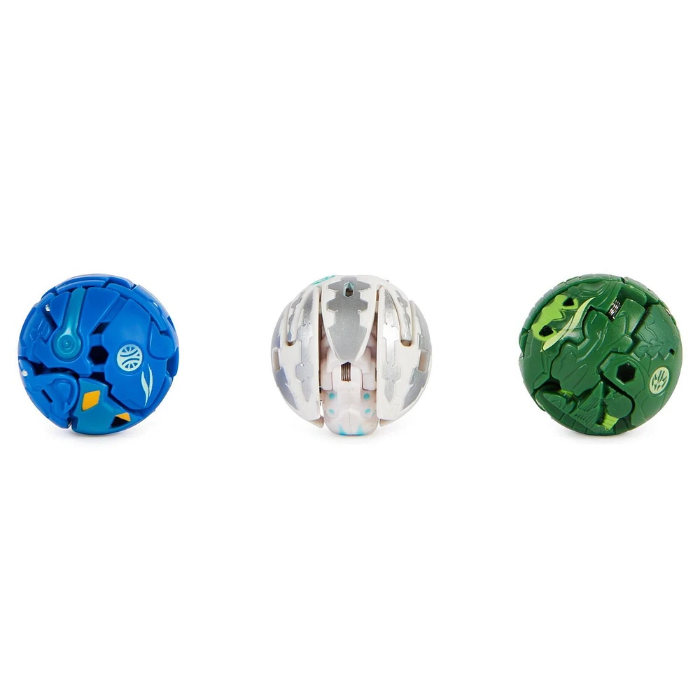 Bakugan Legends Starter Pack, Coffret de 3, Krakelios Ultra avec Centipod et Maxodon, Figurines articulées à collectionner, à partir de 6 ans
