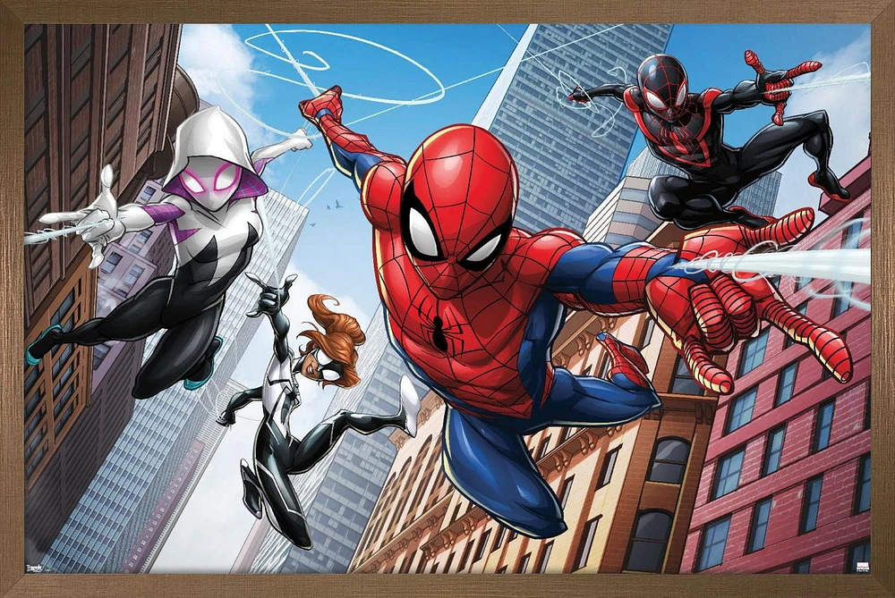 Marvel Comics - Spider-Man - Web Heroes Wall Poster, 22.375" x 34"