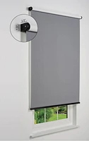 Store à enrouleur occultant sans fil Linen Avenue-Blackout Light Grey
