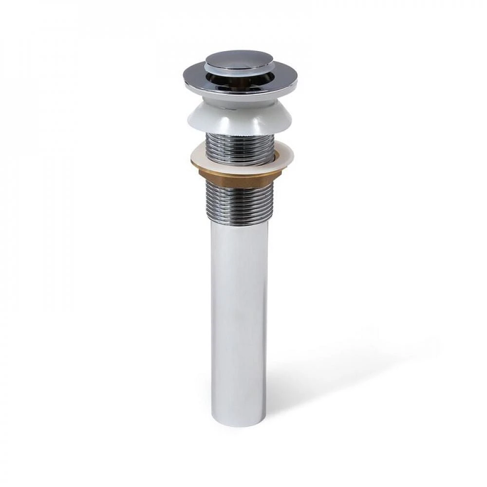 American Imagintions 2.6-in. W Stainless Steel Bathroom Sink Drain In Chrome