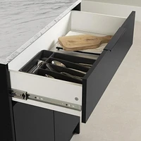 Îlot de cuisine compact avec rangement de la collection Olio South Shore