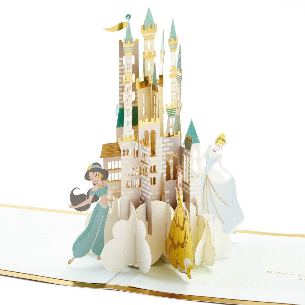 Carte en relief de fête, Paper Wonder – Signature de Hallmark (Princesses de Disney)