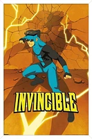 Invincible: Season 3 - Blue Suit Teaser One Sheet Wall Poster, 22.375" x 34" Framed