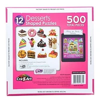 Cra-Z-Art 12 Casse-têtes en forme de dessert, 500pcs