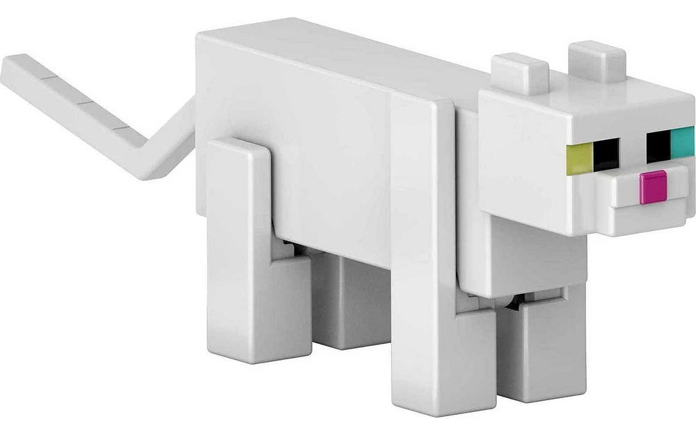 Minecraft Créer-Un-Bloc Chat Blanc Figurine