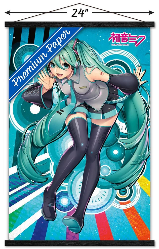 Hatsune Miku Whisper 22.375" x 34" Poster with Push Pins, by Trends International