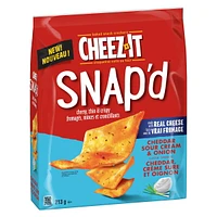 Cheez-It SNAP’d* Saveur de Cheddar Crème Suŕe et Oignon 213 g 213g